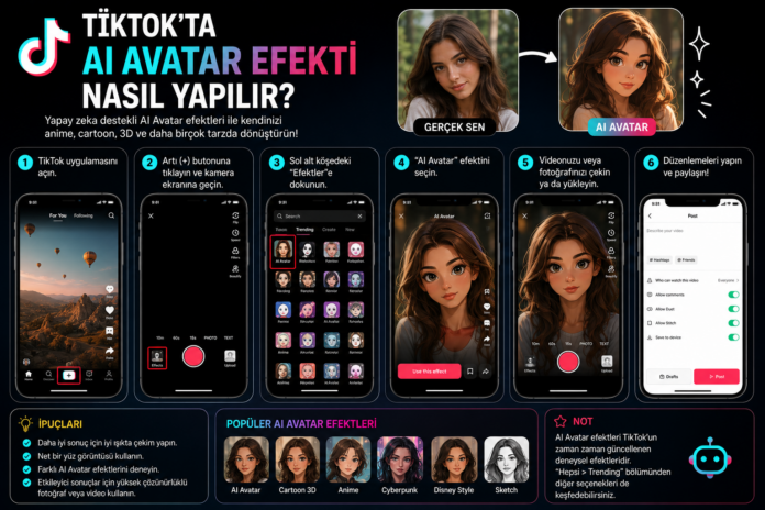 TikTok’ta AI Avatar Efekti Nasıl Yapılır